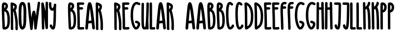 Browny Bear Regular font