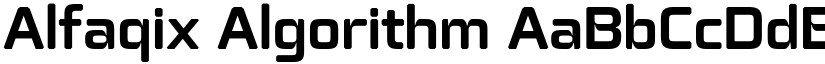 Alfaqix Algorithm font download