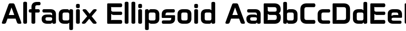 Alfaqix Ellipsoid font