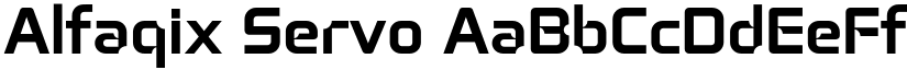 Alfaqix Servo font