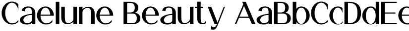 Caelune Beauty font download