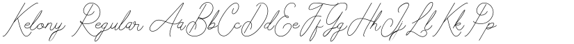 Kelony Regular font