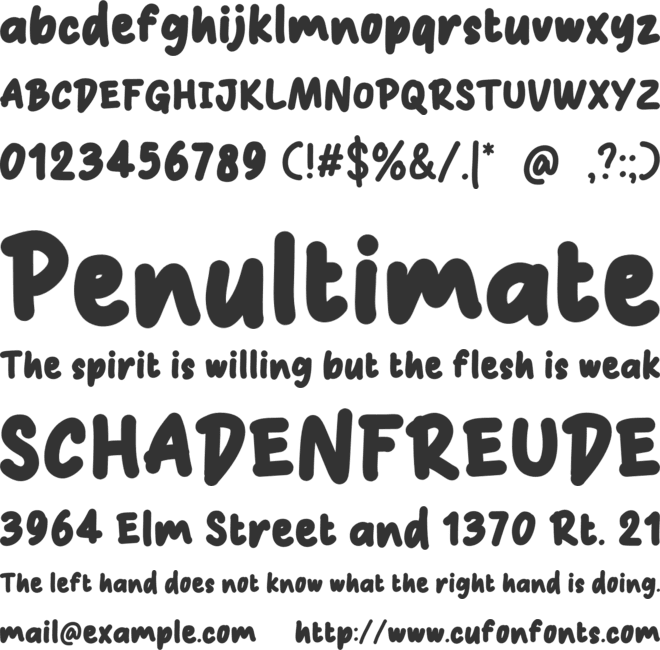 Button Bubble font preview