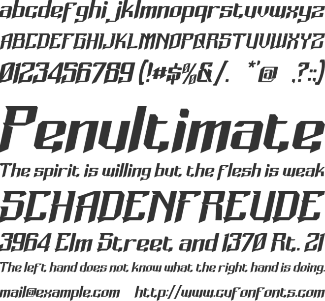 Sharpinoz font preview
