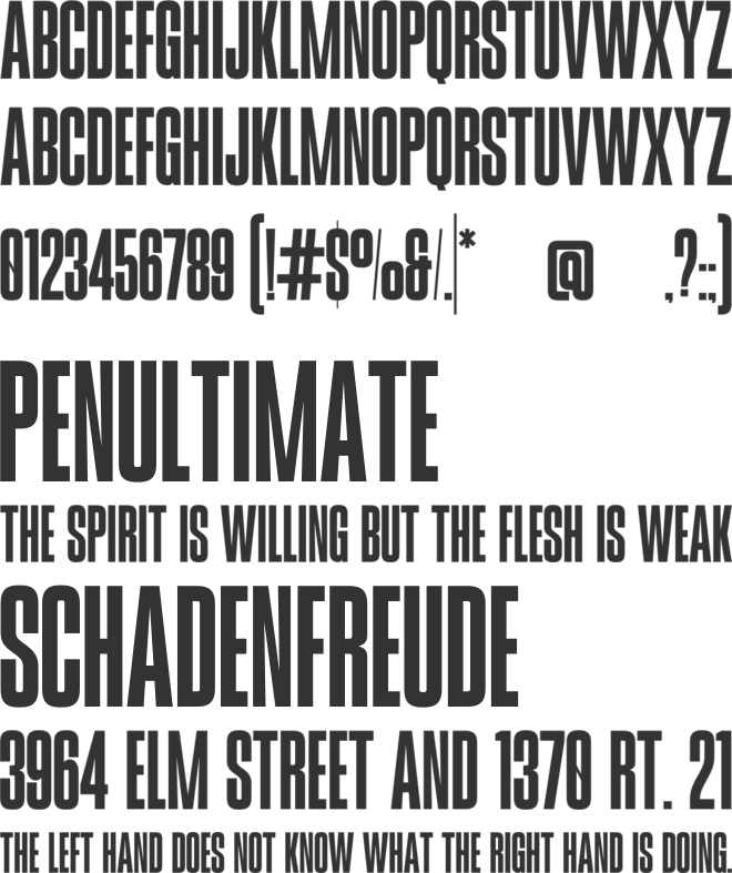 Stats font preview