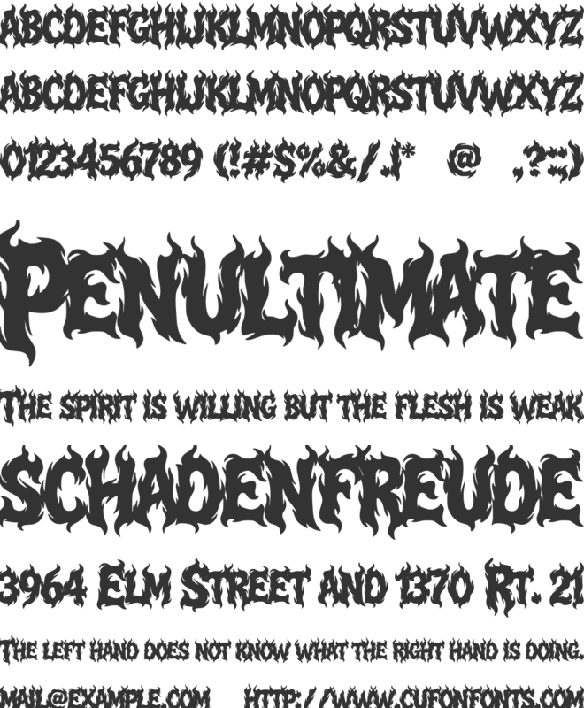 Beside Horizon font preview