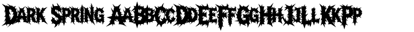Dark Spring font download