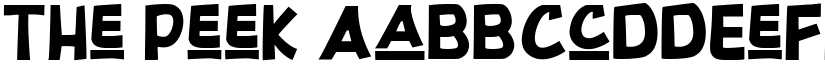 The Peek font download