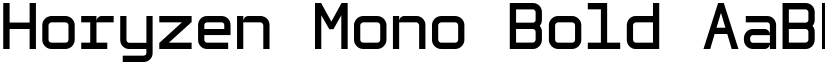 Horyzen Mono Bold font