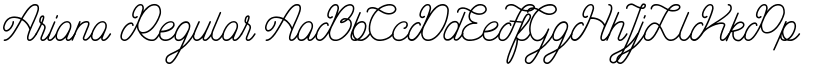 Ariana Regular font