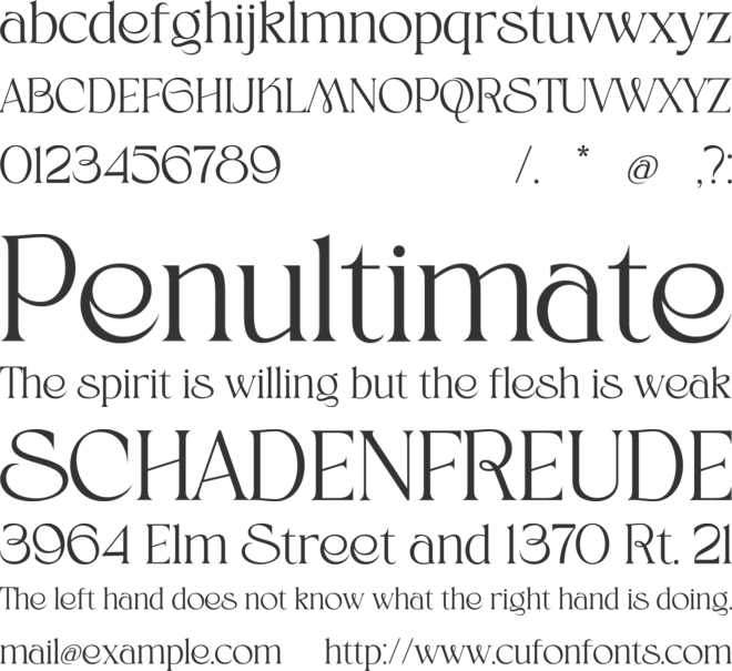 Beyline font preview