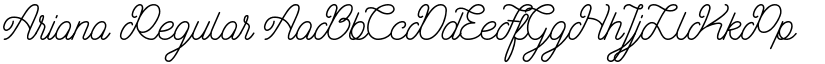 Ariana Regular font
