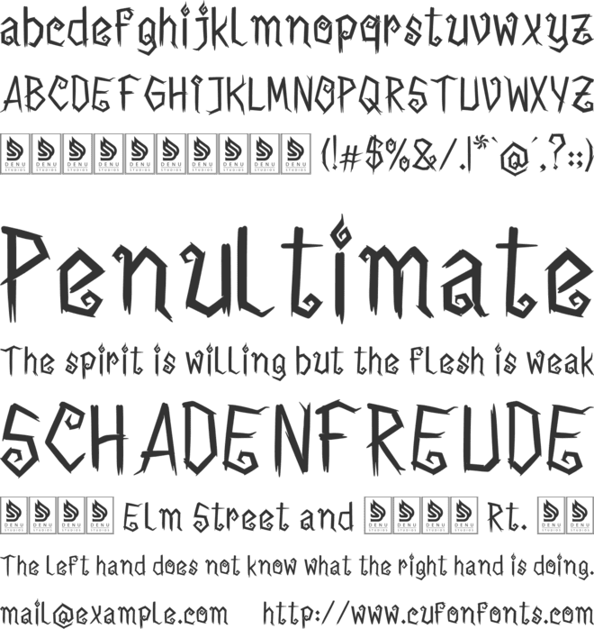 Rune Witch font preview