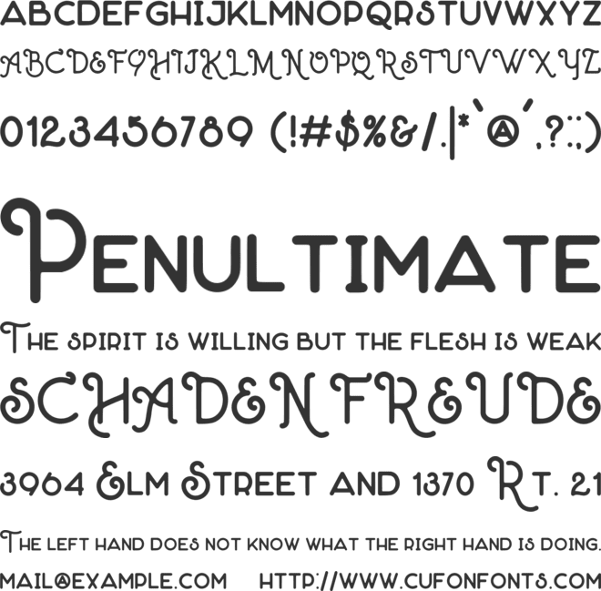 The Rooper font preview