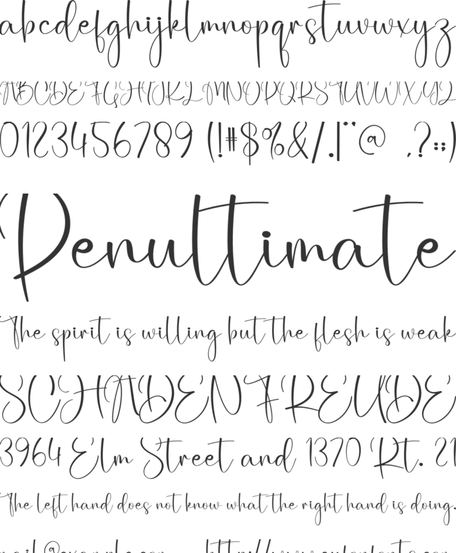 Hunting font preview