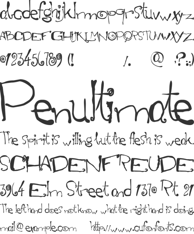 Mariana Peluso font preview