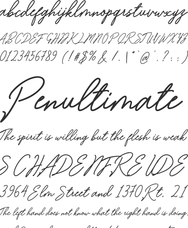 Romantina font preview