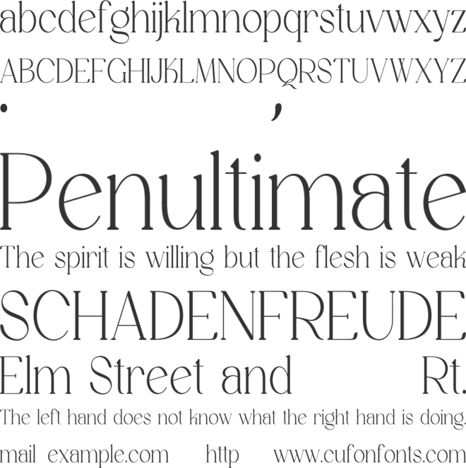 Stivra font preview