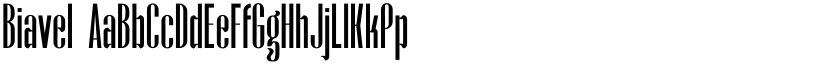 Biavel font download