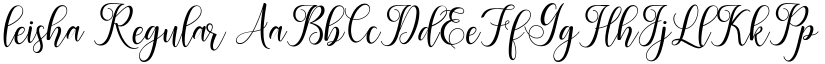 leisha Regular font