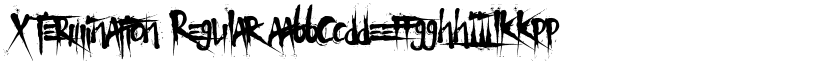 X Termination font download