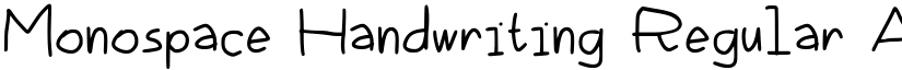 Monospace Handwriting font download