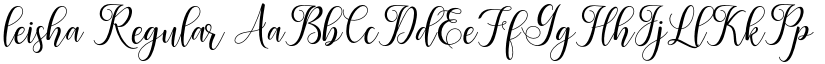 leisha Regular font