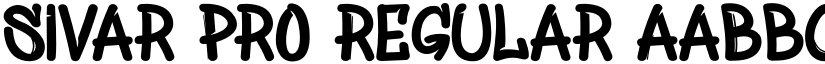 Sivar Pro Regular font