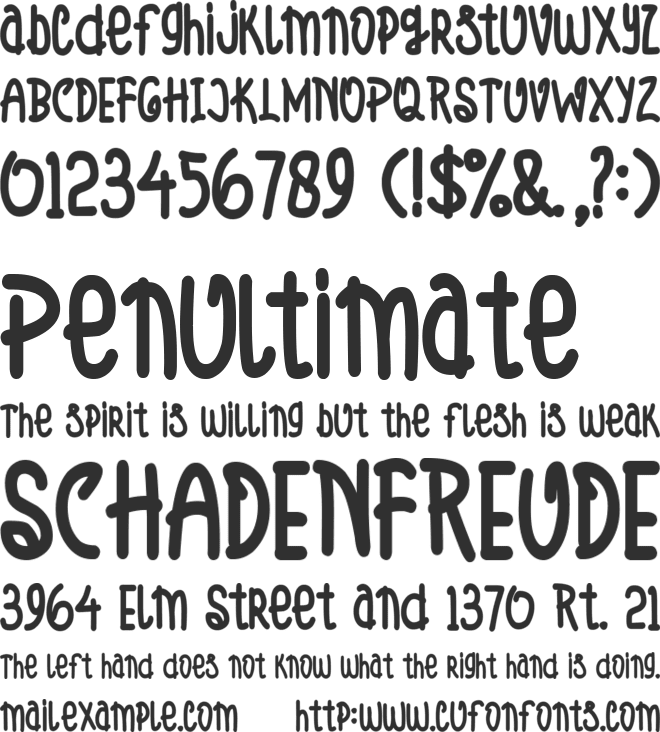 Chives font preview