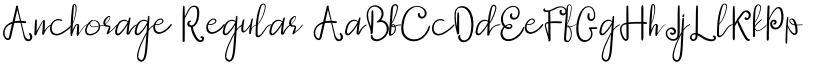 Anchorage Regular font
