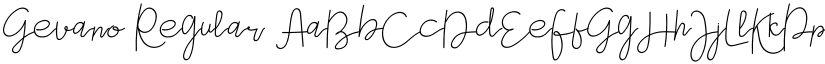 Gevano Regular font