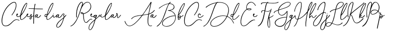 Celesta diaz Regular font