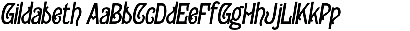 Gildabeth font