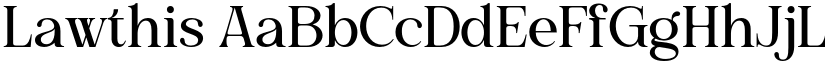 Lawthis font download
