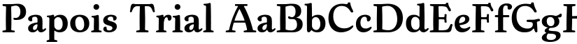 Papois Trial font