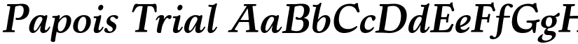 Papois Trial font