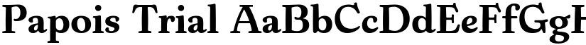 Papois Trial font