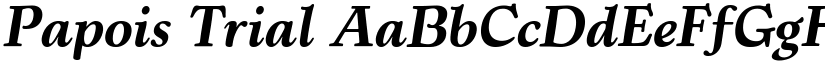 Papois Trial font