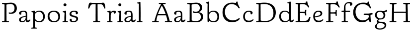 Papois Trial font