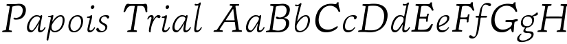 Papois Trial font