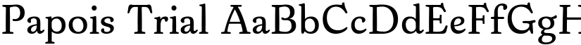 Papois Trial font