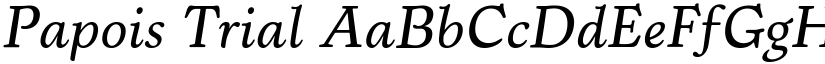 Papois Trial font