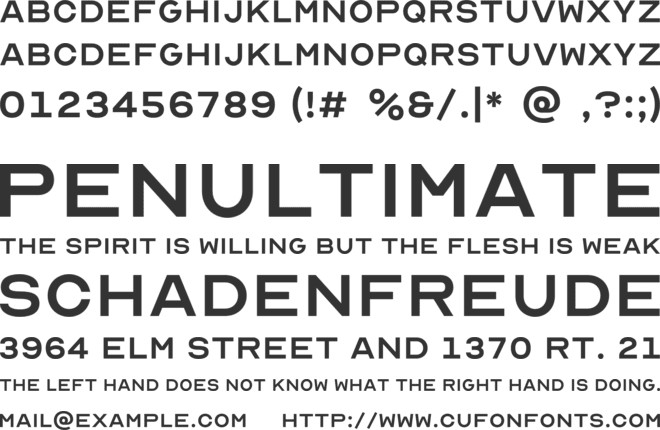Optician Sans font preview