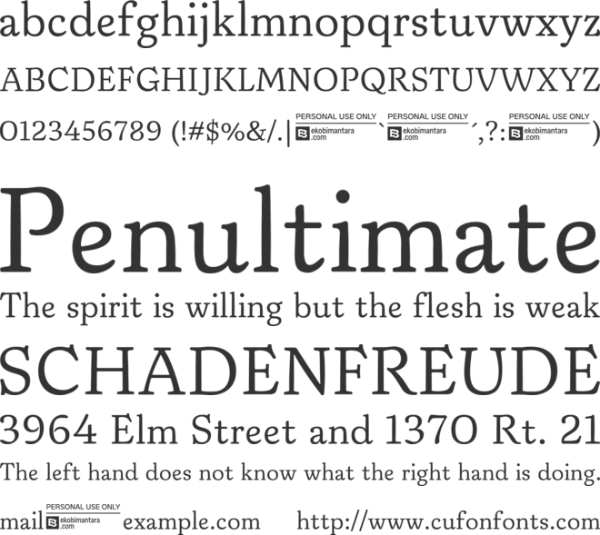 Papois Trial font preview