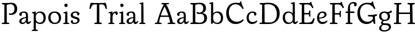 Papois Trial font download
