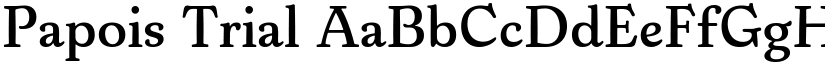 Papois Trial font