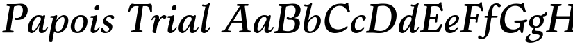 Papois Trial font
