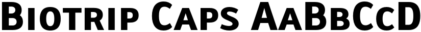 Biotrip Caps font