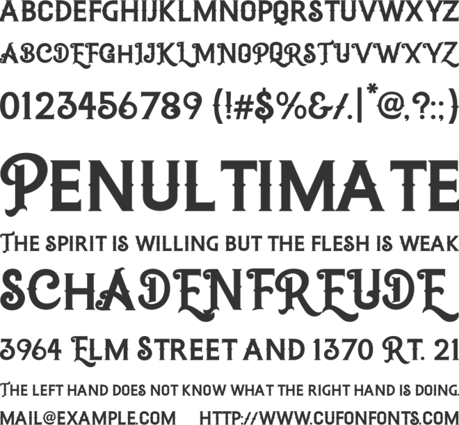 Moor Vantage Texas Cowboy Beer font preview