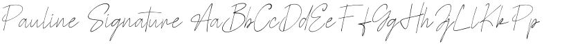 Pauline Signature font download